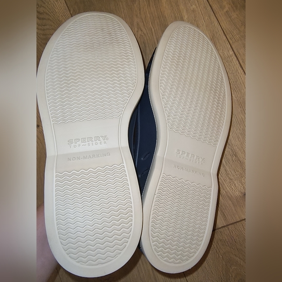 Sperry Size 8 M AUTHENTIC ORIGINAL FLOAT COZY Navy Women's Lined Boat Shoes - Picture 11 of 17